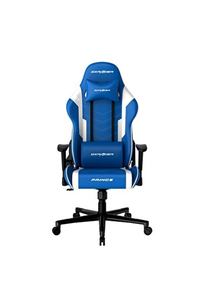 DXracer Prince Serisi L Mavi Beyaz Oyuncu Koltuğu