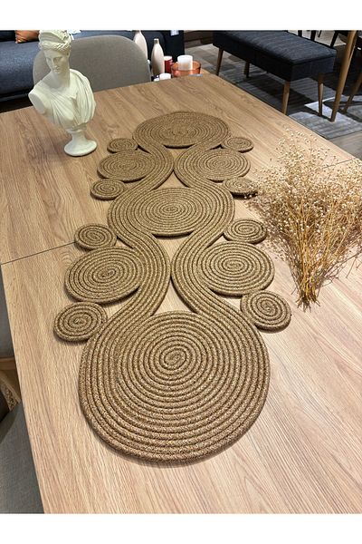 MaVaux Ahenk Jute Wicker Look Runner - 40x110, Τραπεζομάντιλο Ειδικού Σχεδιασμού, Ράβδος από γιούτα