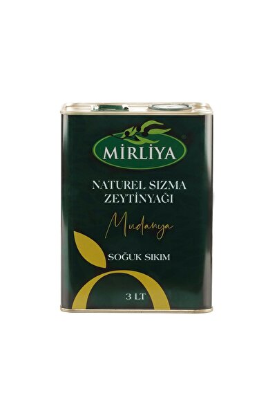 Mirliya Naturel Sızma Zeytinyağı 3 Lt Teneke