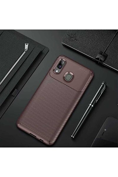halkhouse Galaxy A10S Kılıf Negro Silikon Karbon Kapak İz Yapmaz Şık Kılıf