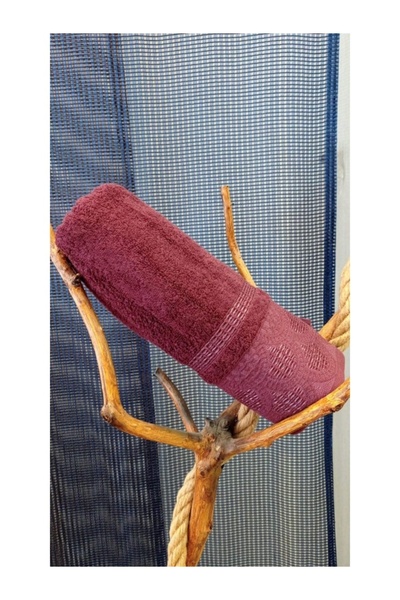 NİVEMESHOME Ahenk Dark Purple 70*135 Prosop de baie Karacan