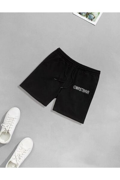 LAND MODA Σορτς Unisex με στάμπα