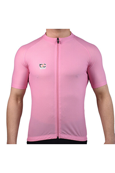 BSCYCLİNG Pembe Bisiklet Forması ( Petek Desen Kısa Kol )