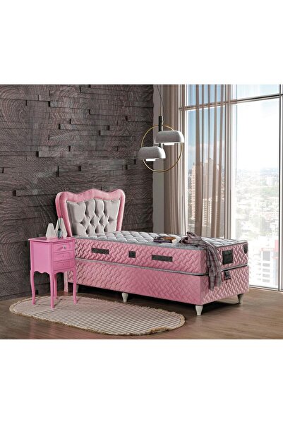 Mobilya Dükkanım Hanzade 90X190 Tek Kişilik Yatak, Baza, Başlık Seti EY2025