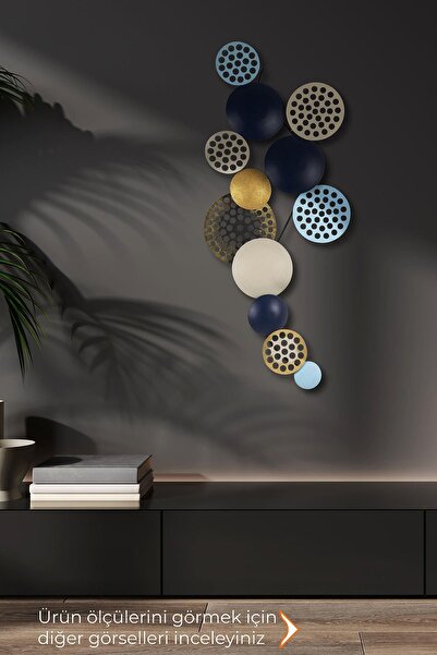 Doreline DoreArt Bronte Metal Duvar Tablosu, Ev Ofis Duvar Panosu (Mavi-1)