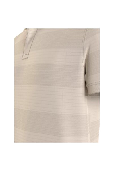 Tommy Hilfiger Men's Polo Collar Button Closure Short Sleeve Beige Polo Collar T-Shirt MW0MW33604-AEF