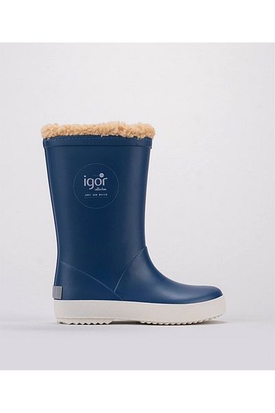 IGOR W10207 Splash Nautico Borreguito Fur Rain Boots Τζιν Μπλε