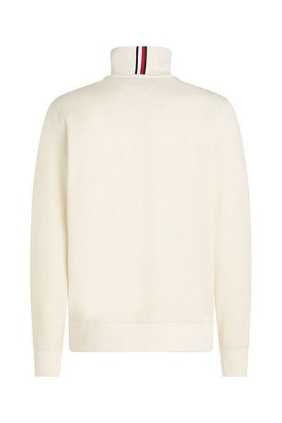 Tommy Hilfiger Men's Brand Logo Long Sleeve Comfortable Beige Sweatshirt MW0MW33647-AEF