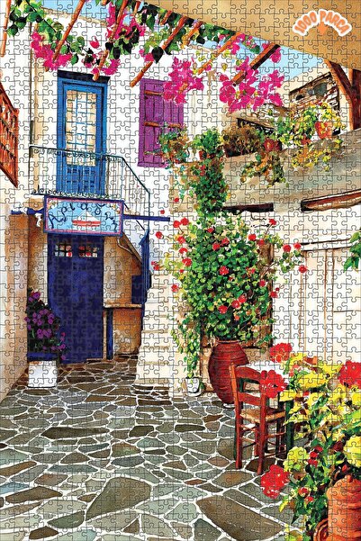 Teona Ahşap Çiçekli Avlu Dekoratif Çift Katlı Çerçeveli Asılabilir Ahşap Puzz...