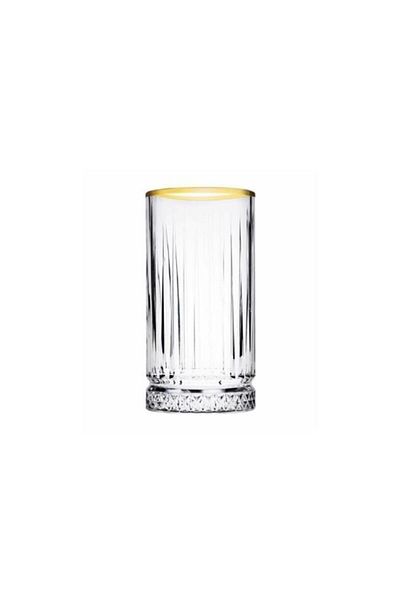 Paşabahçe Paşababçe Elysıa Goldentouch 4-Piece Soft Drink Glass 051oa