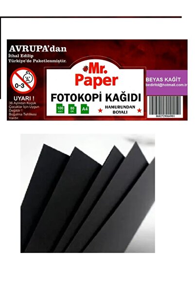 MR SİYAH  80 GR  A4  100  LU  FOTOKOPİ  KAĞIDI
