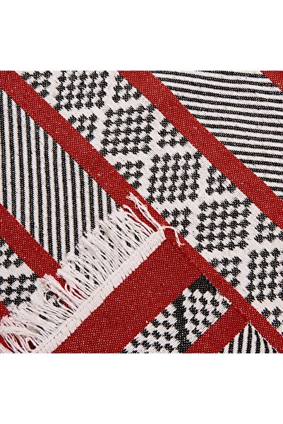 Evidea Soft Etnico Çift Taraflı Kilim - Kırmızı - 80x150 cm