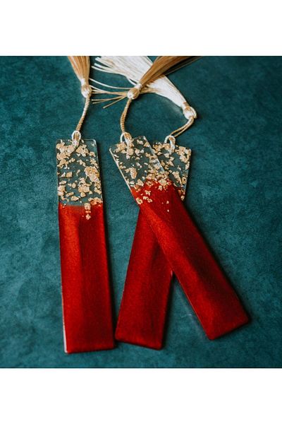 Sultan Tasarım Gold Leaf Epoxy Bookmark