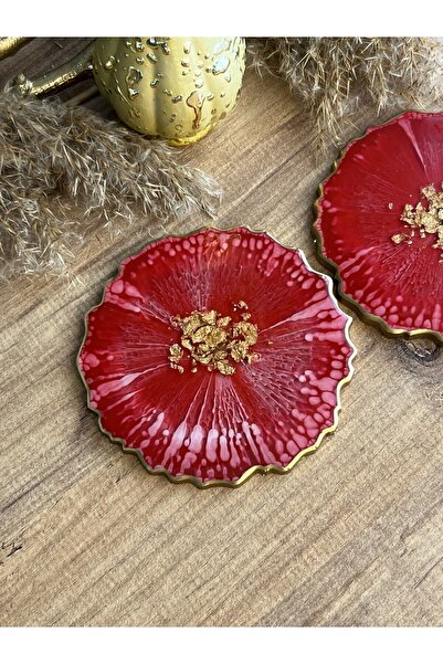 Sultan Tasarım قاعدة مفردة من ورق الذهب - كاردينال