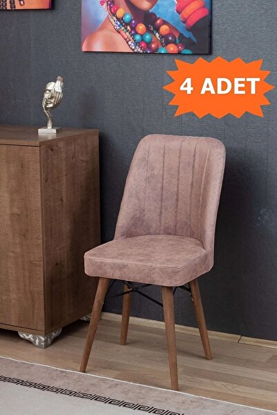 ADAHOME Armada Serisi 1.sınıf Yemek Odası Salon Cafe Mutfak Sandalyesi 4 Adet