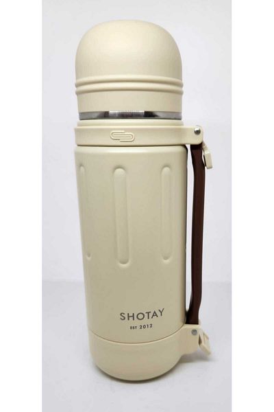 Shotay Take Trip ST-8255 1200ml Water Bottle Cream - Brown
