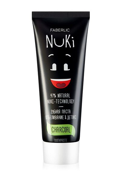 Faberlic Nukı Series Toothpaste Containing Charcoal 75 ml