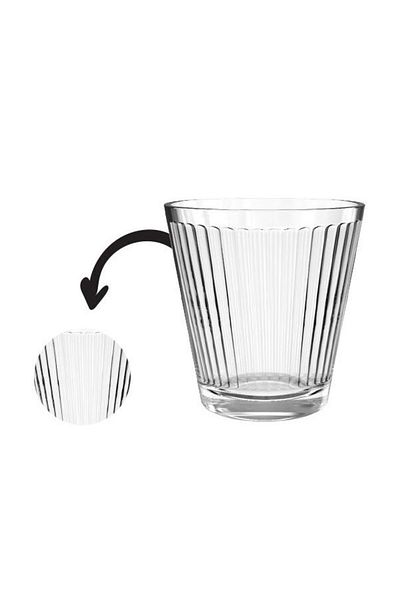 Glass In Love 250 cc 6-Piece Glass Engraved Bowl - 3T300212