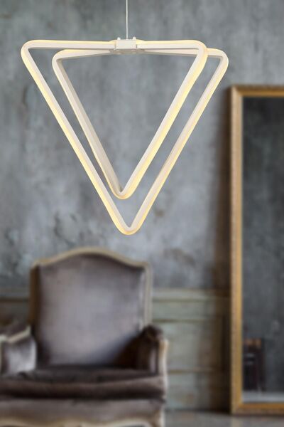 Begüsa Denver 3 Renk Ledli Avize Beyaz