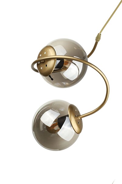 Begüsa Dragon 2.Li Avize Eskitme Füme Cam