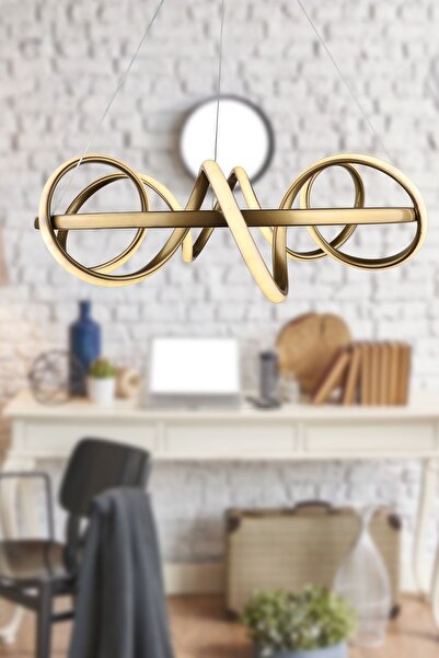 Begüsa Space 3 Renk Ledli Kumandalı Dimmerli Avize Eskitme 50.lik