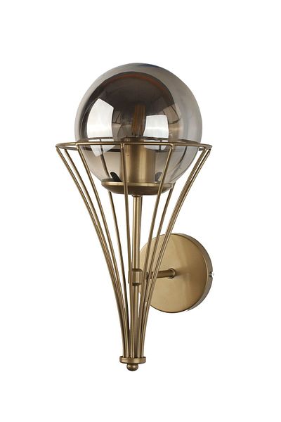 Begüsa Lapis Sconce Antique Smoked Glop Glass
