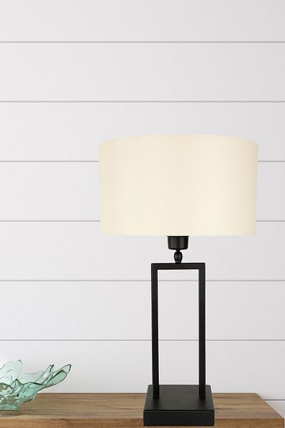 Begüsa Santarino Black Cream Table Lamp - Hat No: 2
