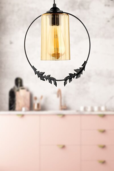 Begüsa Haliç Tekli Avize Siyah Bal Akrilik