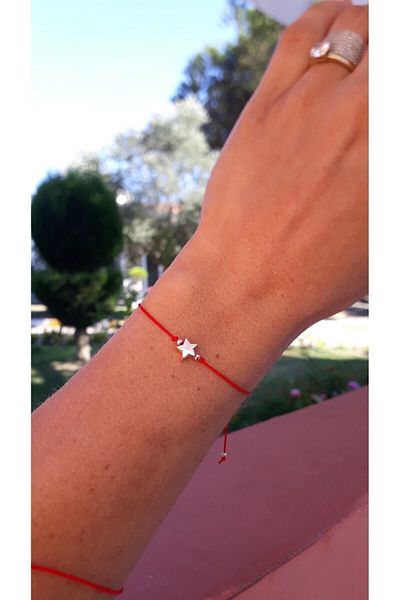 ŞuTaak Takı Macrame Knitted String Star Bracelet