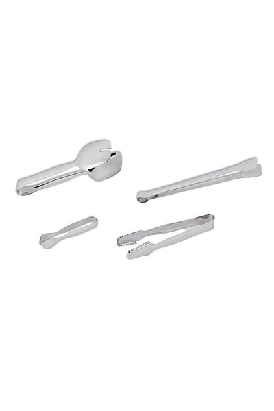Hisar 9 Piece Stainless Steel Serving Set - Tongs Set