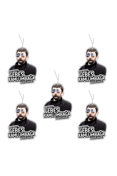 Jethızında 5'li Set Bana Anlat Gebeş Kaplumbağa Tasarımlı Dekoratif Oto Kokusu