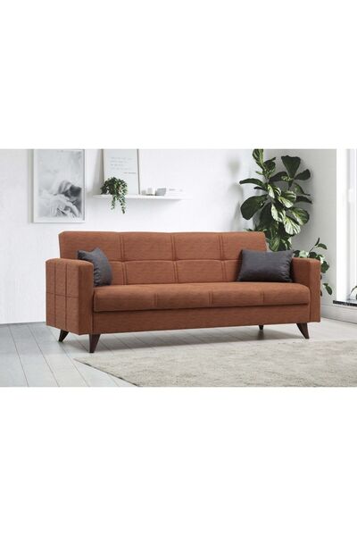 Minar Polya Üçlü Koltuk-kiremit 95