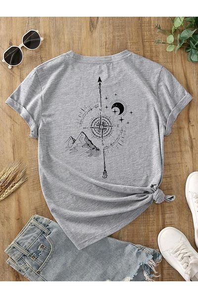 BENROMA 1 produs este un cadou pentru achiziții de 6 și peste Tricou unisex pentru copii cu imprimeu busolă