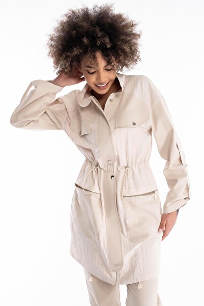 doop HAKİM YAKA CEP DETAYLI TRENÇ