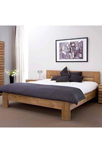 zerkaconcept Oscar Masif Doğal Ahşap Karyola Ithal Çam 100*200