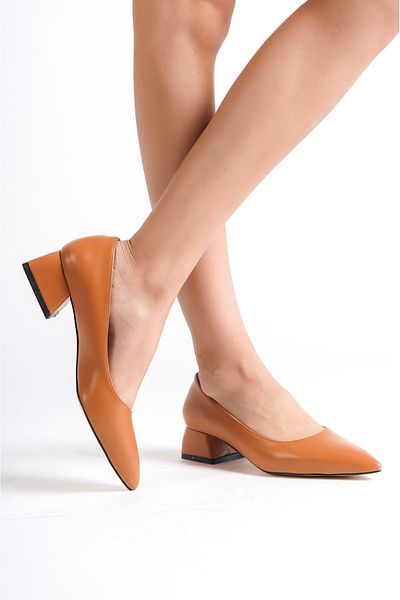 Shoesers Дамски обувки на нисък ток с остър връх, класически ежедневни балерини