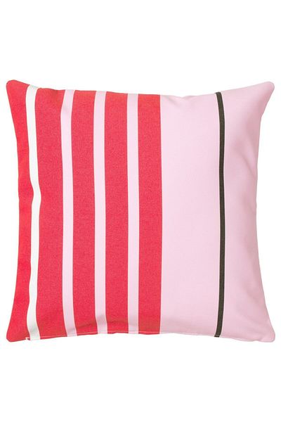 MEGStore.TR Decorative 4 Pieces Funkön Red-pink Striped 100% Cotton 50x50 Cm Throw Pillow/Cushion Cover