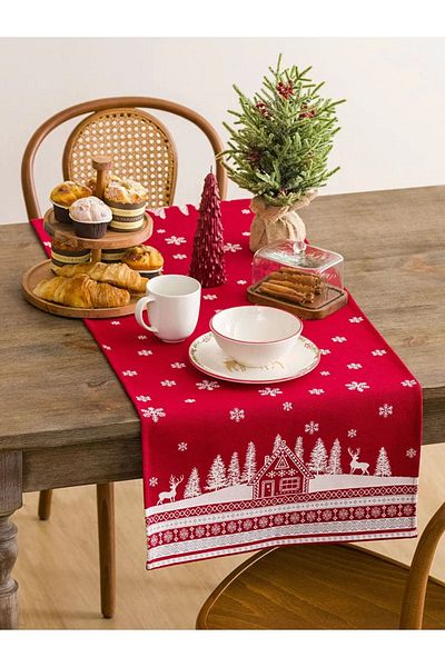 LC Waikiki New Year Themed Patterned Runner 45x120 Cm