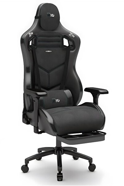 Zio Gaming Zio Venom Xl Profesyonel Oyuncu Koltuğu - Antrasit / Siyah - Visco Oturak, 4d Kol, Ayak Uzatma