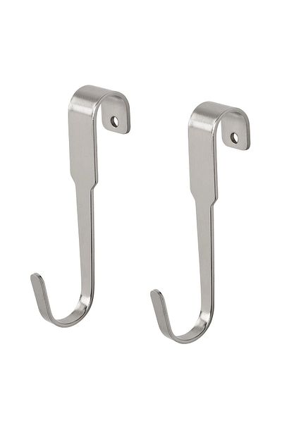 IKEA HULTARP nickel plated 11 cm hook 2 pcs