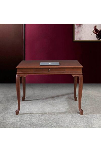 Wooding Mobilya 100 Cm Çekmeceli Masif Ceviz Çalışma Masası