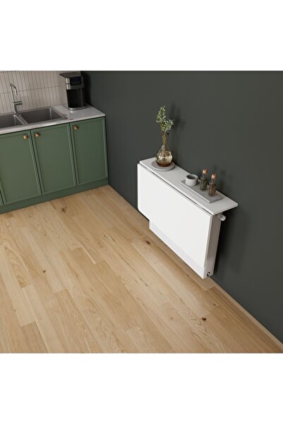 Ankara Orman Ürünleri Petek Üstü Raf Masa - Oval Köşeli  Duvara Montaj Gerektirmez - Mutfak Masası - Çalışma Masası