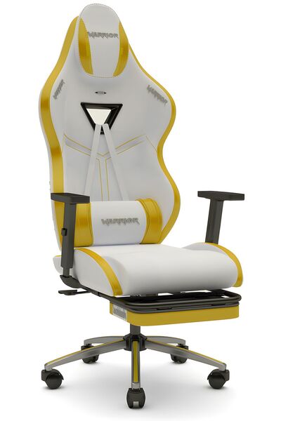 warrior Aragorn Blanc Deri Oyuncu Koltuğu - Hardal - Ayak Uzatmalı Bilgisayar Sandalyesi 1698b0492