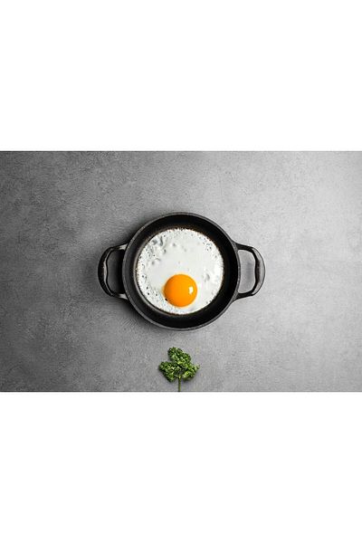 BEREN OKYAY HOME ERENDEMIR 3-Piece Granite Cast Iron Pan Set 22 Cm-20 Cm-18 Cm