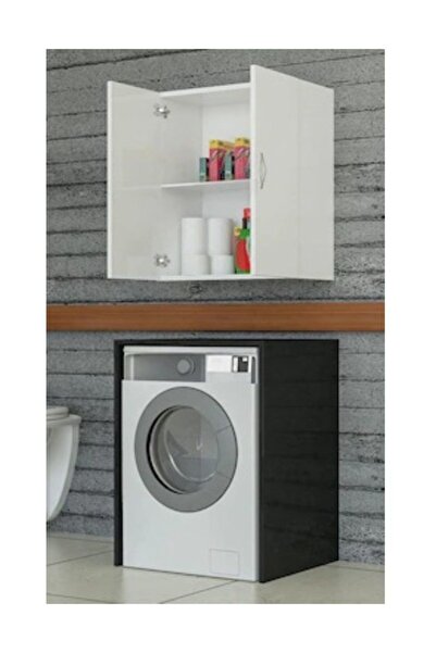 zerkaconcept Aren Tamamı Mdf Banyo Üst Dolabı, Çamaşır Makinası Üstü, Mutfak Dolabı