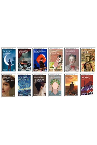 TÜRKİYE İŞ BANKASI KÜLTÜR YAYINLARI Stefan Zweig 12 Kitap Set