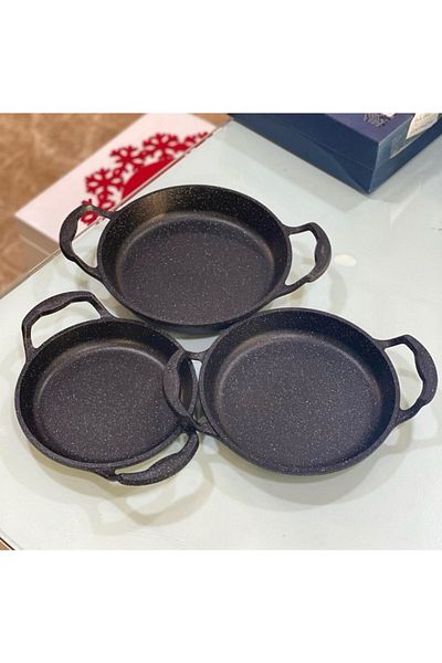 İnci Elite 3-Piece Cast Iron Sahan Set
