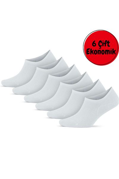 Çorap Kurdu Συσκευασία με 6 Αθλητικές κάλτσες Unisex Cotton Invisible Sneakers