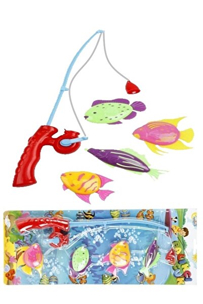 KİNG VEGAS Oyuncak Mıknatıslı Olta Takımı Balık Tutma Yakalama Oyunu Aktivite...