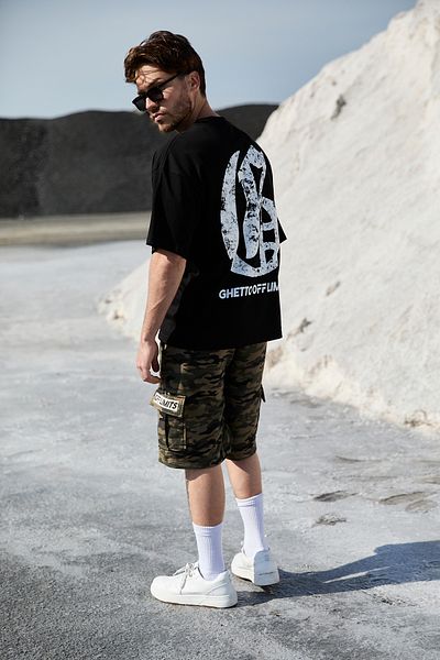 Ghetto off limits Μαύρο μπλουζάκι Oversize - Πίσω με τυπωμένο Big G, Επιστροφή στη λίστα